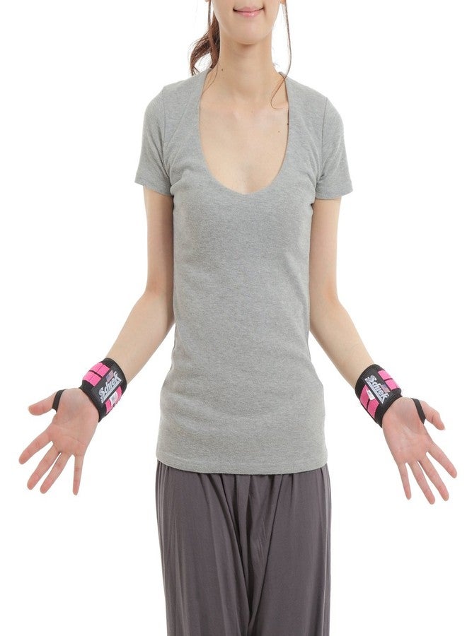 Schiek 12" Pink Heavy Duty Wrist Wraps - Wrist Band for Maximum Support - Image 5