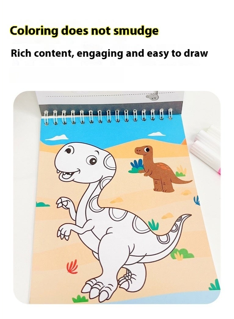 Children's Coloring Book 4 Color Picture Book 2-6 Years Old Baby Graffiti Book Coloring Book Enlightenment Painting Book - Image 4