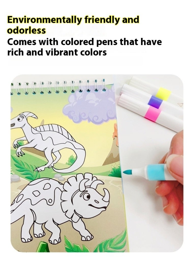 Children's Coloring Book 4 Color Picture Book 2-6 Years Old Baby Graffiti Book Coloring Book Enlightenment Painting Book - Image 5