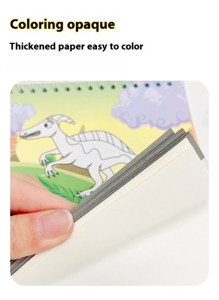 Children's Coloring Book 4 Color Picture Book 2-6 Years Old Baby Graffiti Book Coloring Book Enlightenment Painting Book - Image 3