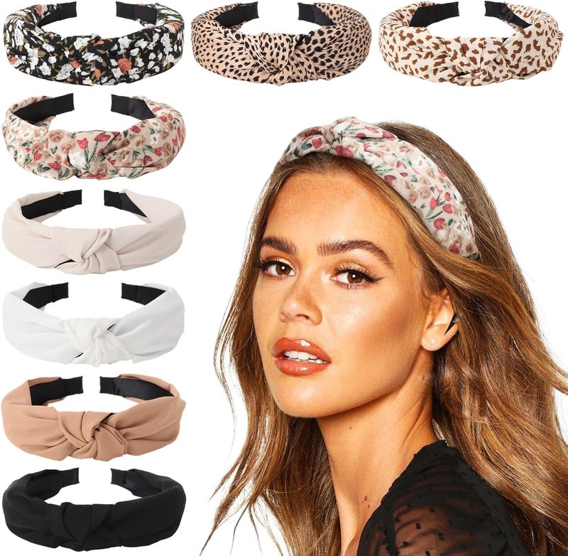 DRESHOW 8 Pack Women Headbands Headwraps Hair Bands Bows Hair Accessories