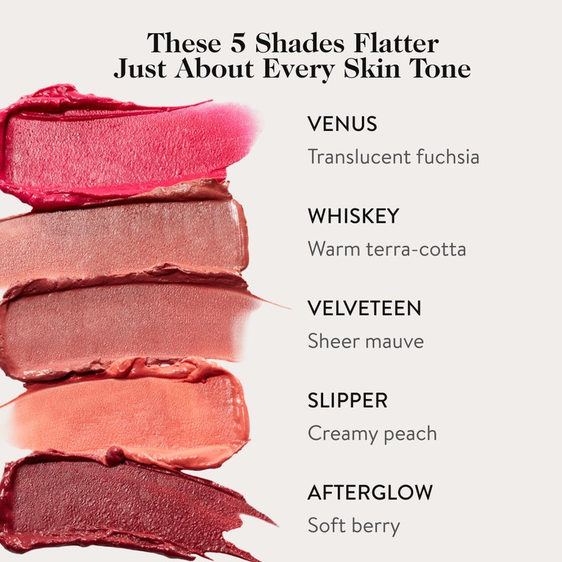 goop Beauty Cream Blush | Sheer Pop of Color for Lips & Cheeks | Vitamin C, Vitamin E & Safflower Oil | Natural Makeup for Glowing Skin | 0.5 oz | Slipper - Creamy Peach - Image 2
