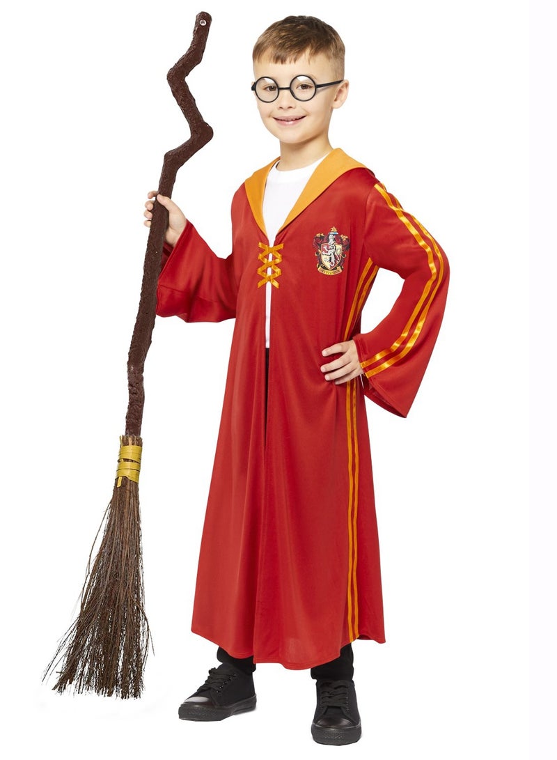 Riethmuller Child Gryffindor Quidditch Robe Costume, Official Harry Potter Kidsâ€™ Wizarding World Outfit  - Image 1