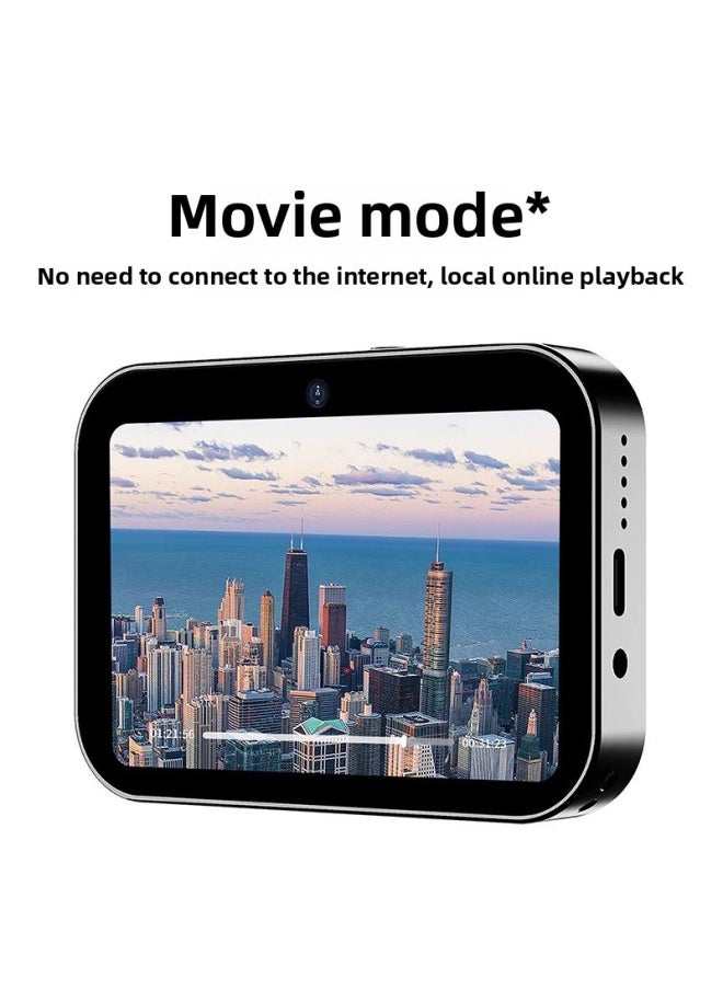 Generic D6 Three Camera CCD HD Digital Camera Movie Music Smart Camera Touch Screen Student Card Camcorder-Body Color:D6 White Standard + Card Reader Otg Headphone Cable  - Image 3