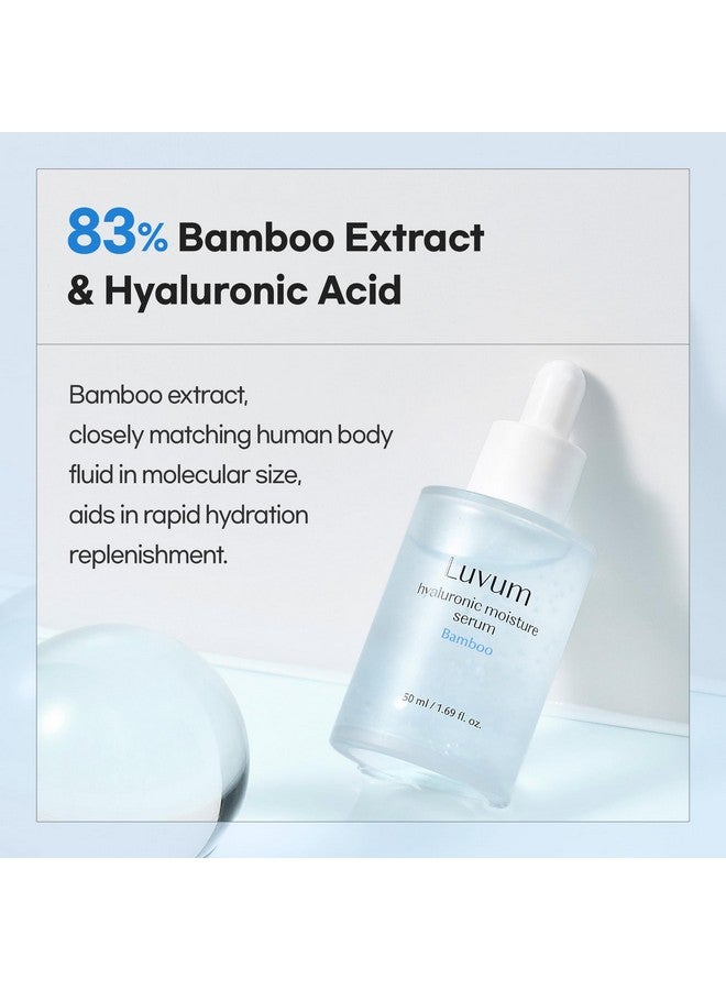 LUVUM Hyaluronic Moisture Serum For Face Multiweight Hydration Ceramide Barrier Support Gentle Formula Korean Skin Care 1.69 Fl.Oz - Image 4