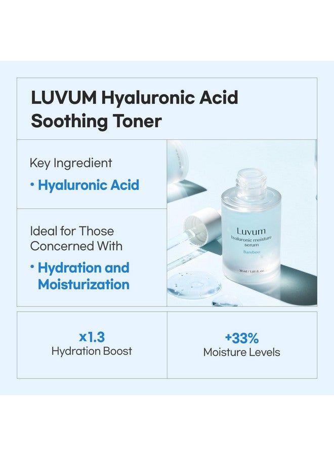 LUVUM Hyaluronic Moisture Serum For Face Multiweight Hydration Ceramide Barrier Support Gentle Formula Korean Skin Care 1.69 Fl.Oz - Image 2