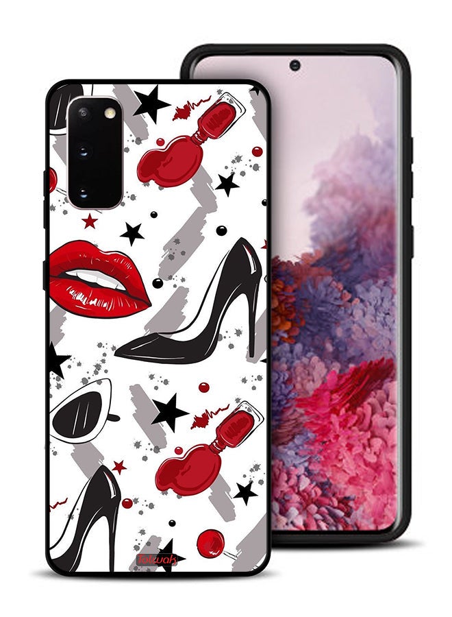 Tolwak Samsung Galaxy S20 Protective Case Cover Lipstick And Shoes Art - Image 1