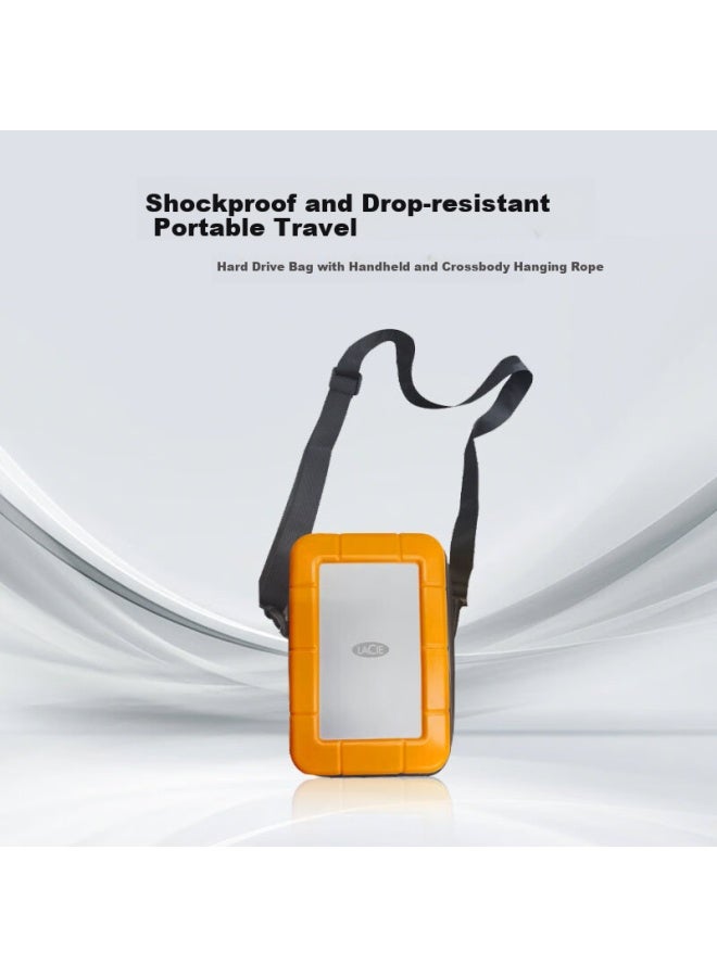 Lacie Portable Hard Drive Case, Shockproof, Drop-resistant, Waterproof, Protective Cover For Mobile Hard Drives