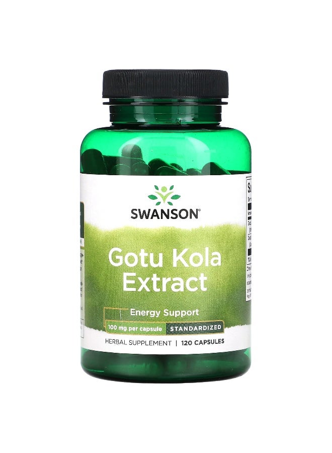 SWANSON سوانسون، مستخلص جوتو كولا، 100 ملغ، 120 كبسولة - Image 1