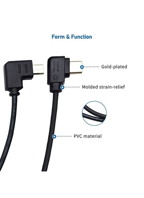 RSS Control Cable, USB-C to Multi-USB Multi-Camera Control Cable for DJI Ronin-SC to for Sony A9, A7, A7S, A7/A7S/A7R II, A7/A7R III 30cm (Upwards)