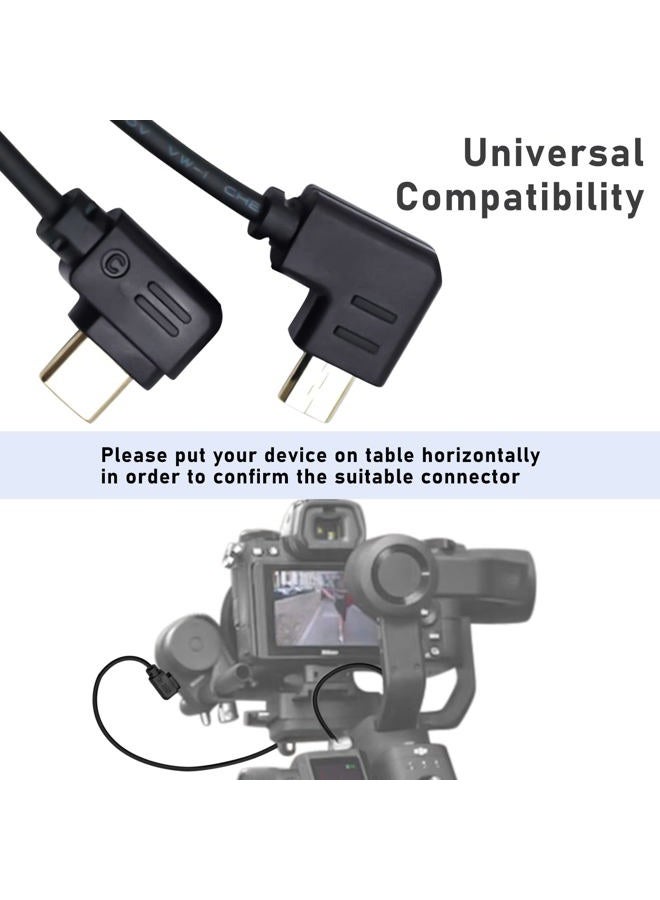 LingoFoto RSS Control Cable, USB-C to Multi-USB Multi-Camera Control Cable for DJI Ronin-SC to for Sony A9, A7, A7S, A7/A7S/A7R II, A7/A7R III 30cm (Upwards) - Image 5