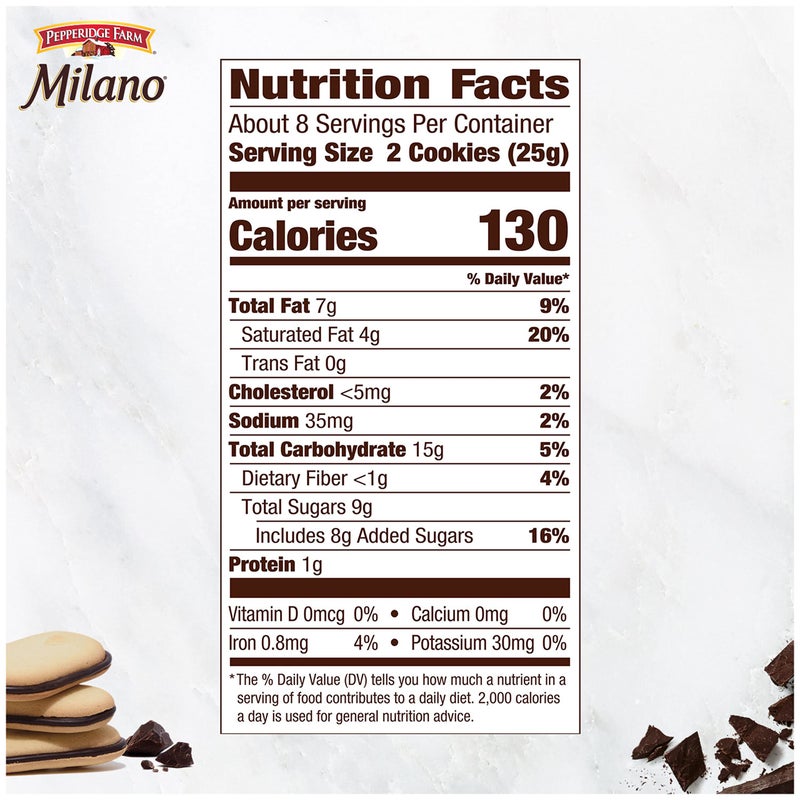 Pepperidge Farm Milano Cookies, Raspberry Chocolate, 7 oz. Bag - Image 3