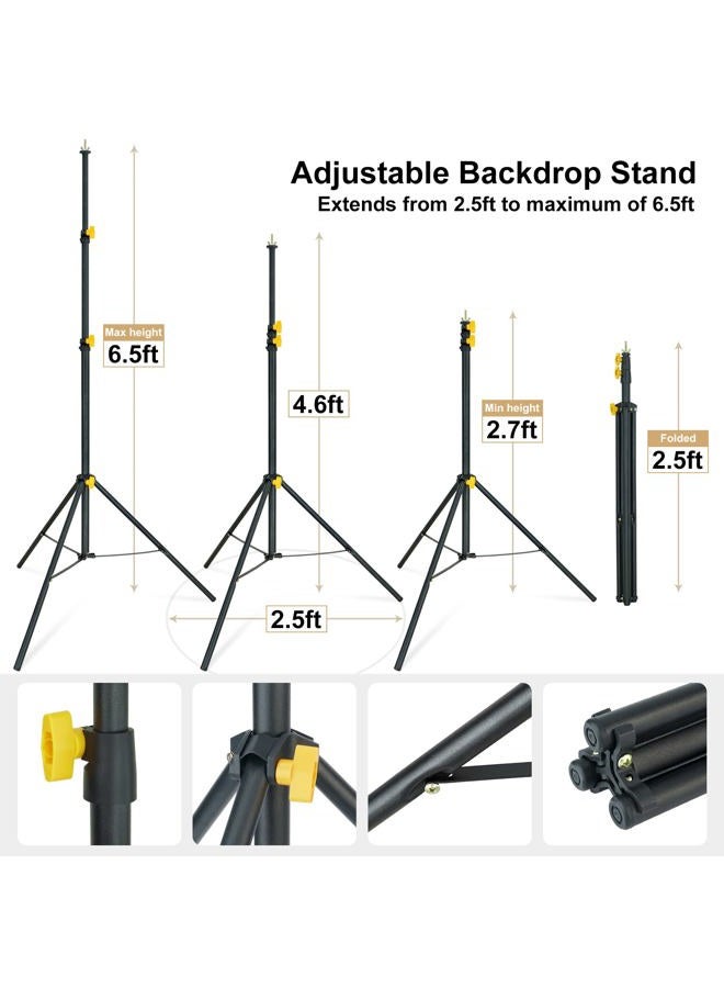 Lincostore Backdrop Support Stand Kit 10x6.5ft Adjustable Photography Studio Photo Background Support System with Carrying Bag for Green Screen Muslin, 4171 - Image 5