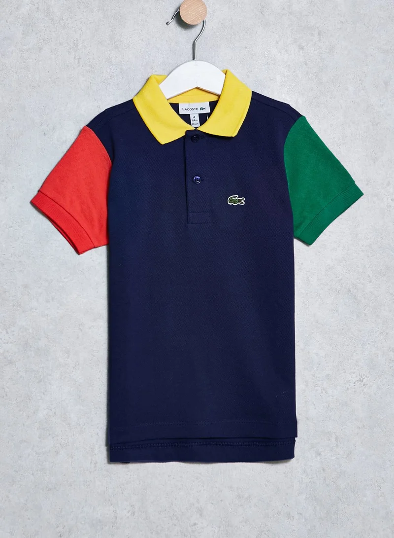 LACOSTE Kids Multi-Color Polo
