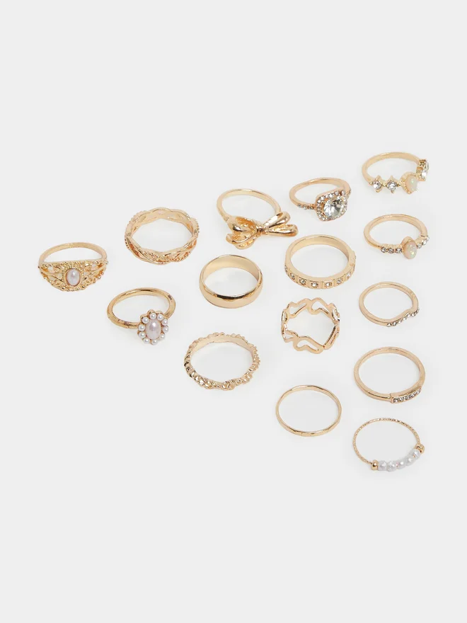 Styli Pack of 15 - Embellished Rings