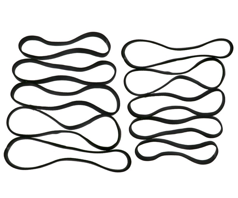 Create idea Create idea Head Band Hairbands Non-Slip Women Men Sports Gym Long Elastic Hair Band Plain Black Set of 10pcs  - Image 1