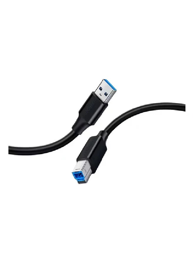 يو جرين كابل طباعة US210 بطول 1 متر USB 3.0 AM إلى BM – أسود - Image 2