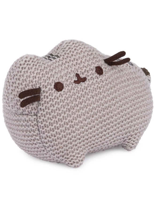 GUND دميّة غند بوشين القط المحبوك، حيوان محشو للأعمار من 8 سنوات وما فوق، رمادي، 6 إنش - Image 2