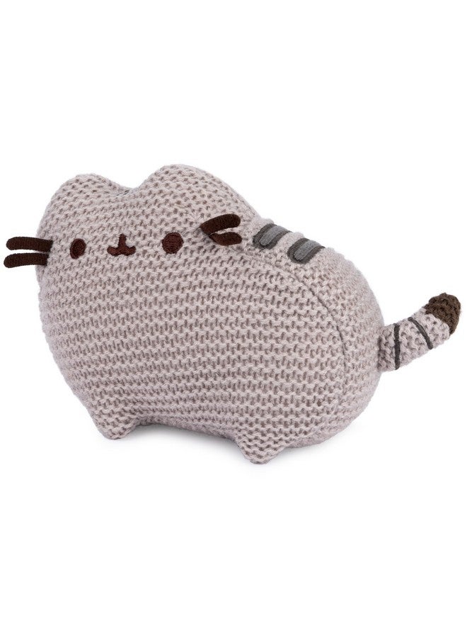 GUND دميّة غند بوشين القط المحبوك، حيوان محشو للأعمار من 8 سنوات وما فوق، رمادي، 6 إنش - Image 3