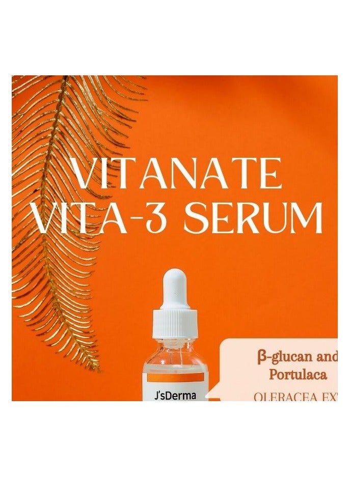 J'sDerma 5% Niacinamide and Hyaluronic acid Face Serum for Skin Brightening Vitanate VITA-3 Serum 15ml - Image 2