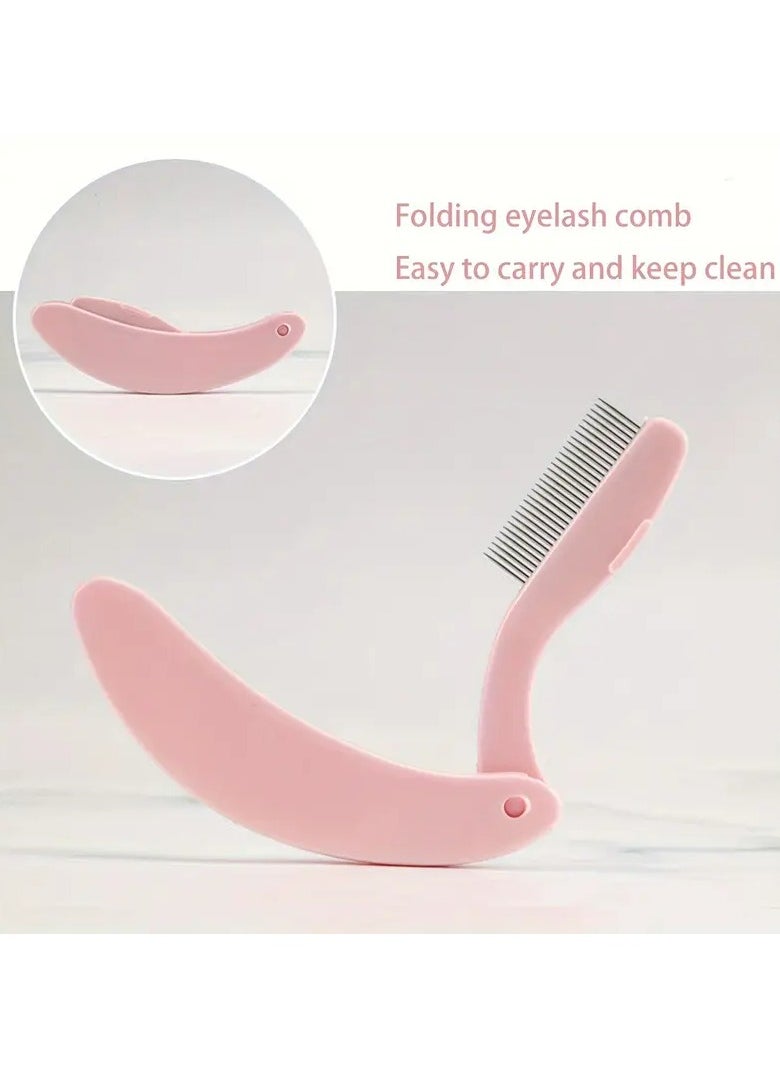 Rozino Stainless Steel Folding Eyelash & Eyebrow Separator - Professional Makeup Applicator Brush for Flawless Definition - Durable, Portable, and Effortless Makeup Tool  - Image 4