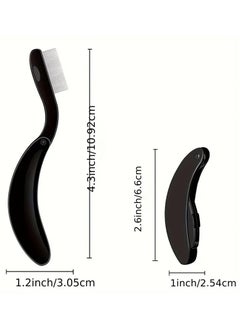 Rozino Stainless Steel Folding Eyelash & Eyebrow Separator - Professional Makeup Applicator Brush for Flawless Definition - Durable, Portable, and Effortless Makeup Tool  - Image 2