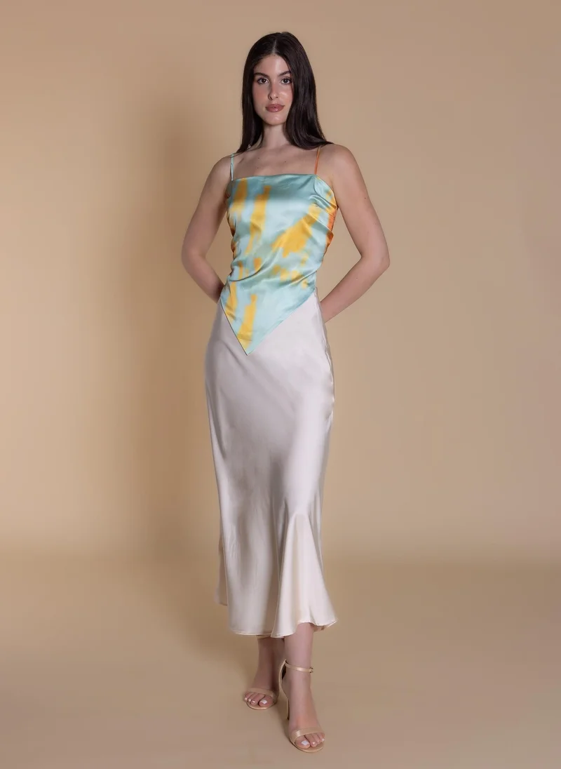 شايبس ABSTRACT PRINT SCARF TOP