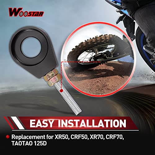 WOOSTAR 15mm Motorcycle Chain Adjuster Tensioner Replacement for 110cc 125cc Lifan YX SSR Coolster SDG Thumpstar Chinese Dirt Pit Bike Blue - Image 4