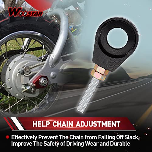 WOOSTAR 15mm Motorcycle Chain Adjuster Tensioner Replacement for 110cc 125cc Lifan YX SSR Coolster SDG Thumpstar Chinese Dirt Pit Bike Blue - Image 5