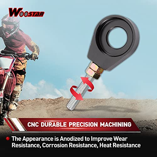 WOOSTAR 15mm Motorcycle Chain Adjuster Tensioner Replacement for 110cc 125cc Lifan YX SSR Coolster SDG Thumpstar Chinese Dirt Pit Bike Blue - Image 3