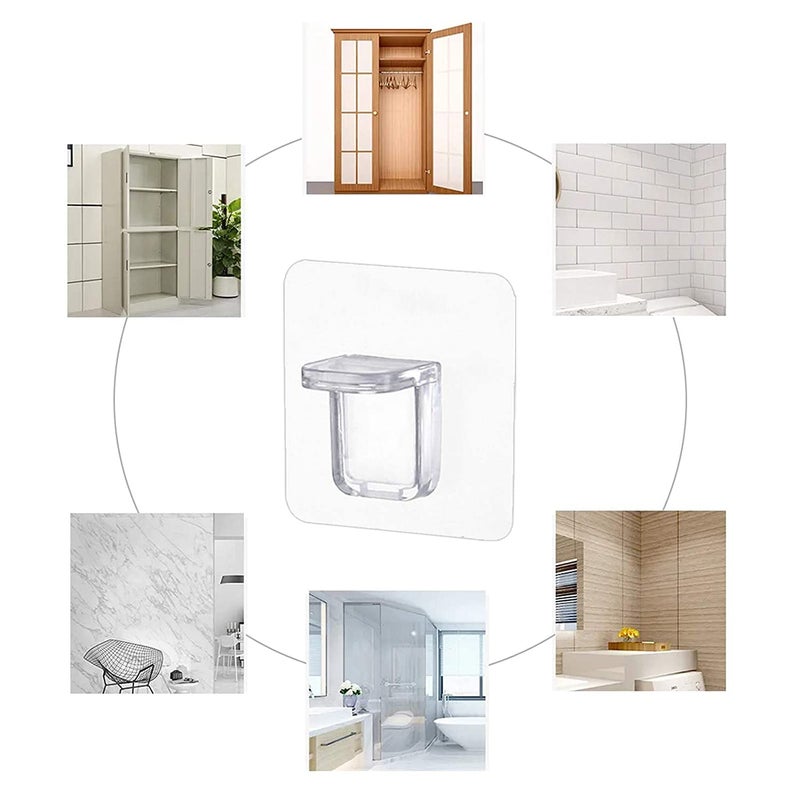 Upkaranwale Hooks for Wall Without Drilling Wall Hooks for Hanging Strong Adhesive Hooks for Wall Heavy Duty Wall Hooks self Adhesive Hook Wall Hanging Hook Adhesive Hooks 4 Pcs - Image 4