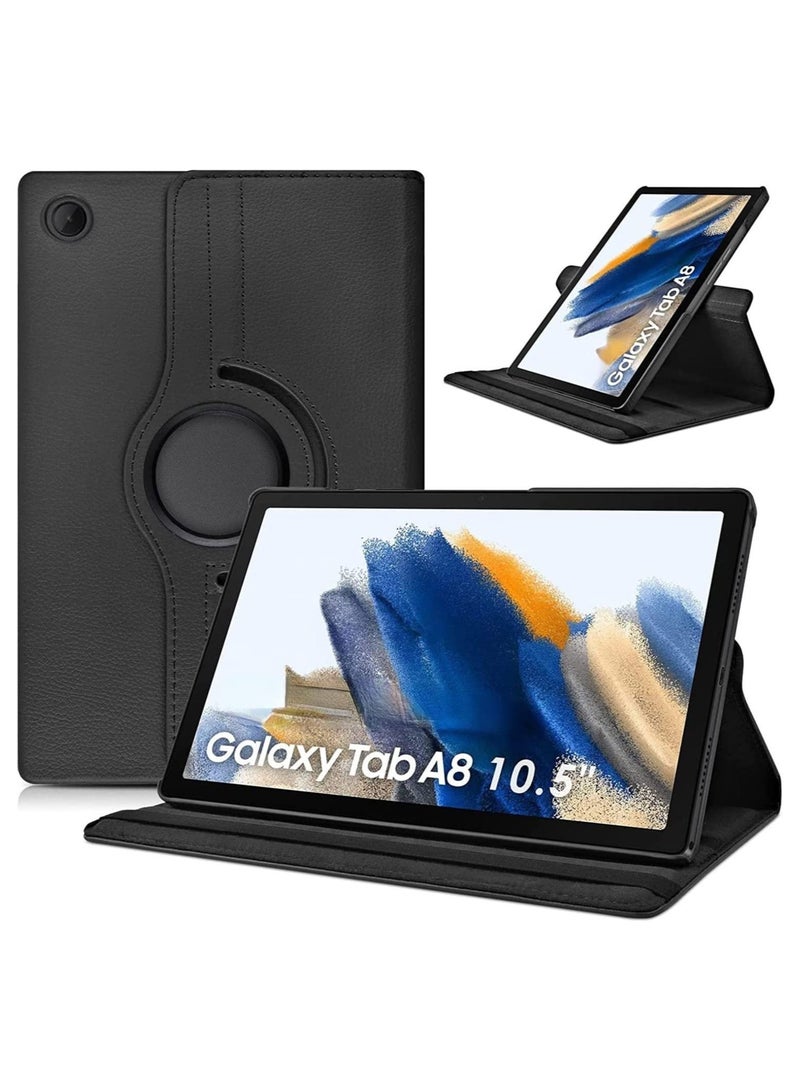 ELTRAZONE Galaxy Tab A8 Case 10.5 inch,Auto Sleep/Wake 360° Rotating Stand Folio Leather Case - Image 1