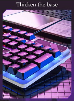 DUNISO Mechanical gaming keyboard, Baytion 100 key wired keyboard with blue switch and RGB backlight, suitable for iOS, Android, and Windows  - Image 3