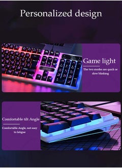DUNISO Mechanical gaming keyboard, Baytion 100 key wired keyboard with blue switch and RGB backlight, suitable for iOS, Android, and Windows  - Image 4