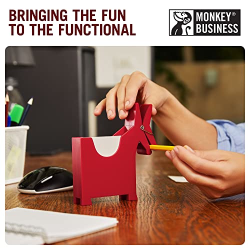Monkey Business Morris the Donkey: Desktop Memo Holder | Cute Desk Accessories & Office Supplies | Funny Desk Decor & Office Accessories | Desk Supplies: Holders & Dispensers | Sticky Note Holder | by Monkey Business - Image 3