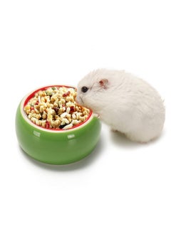 KRIZJUES Lot de 2 bols en céramique pour hamster, cochon d'Inde, hamster, hamster, petit animal - Pour hamster syrien, hamster, gerbille, chichille, hérisson, rat  - Image 3