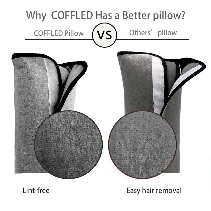 COFFLED Gray Seat Belt Pillow for Kids 2PC Seatbelt Pillow for Child Travel Seat Belt Pillow for Toddler Head Protector Shoulder Pad for Car Safety Seatbelt Car Sleeping Seat Belt Pillow Support - Image 5