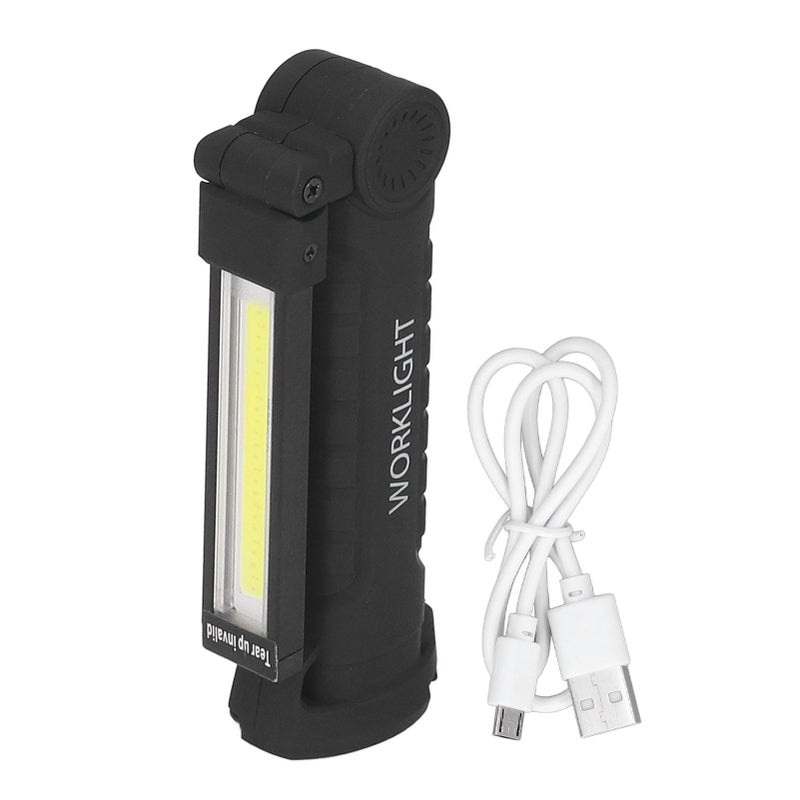 مصباح يدوي مغناطيسي مصابيح LED COB 3 واط - تصميم مزدوج الاستخدام بمصابيح عمل محمولة باليد - 5 أوضاع عمل ومقاوم للماء بنموذج IP65 ومصابيح عمل محمولة لصيانة المركبات والمنزل والتخييم والحالات الطارئة - Image 1