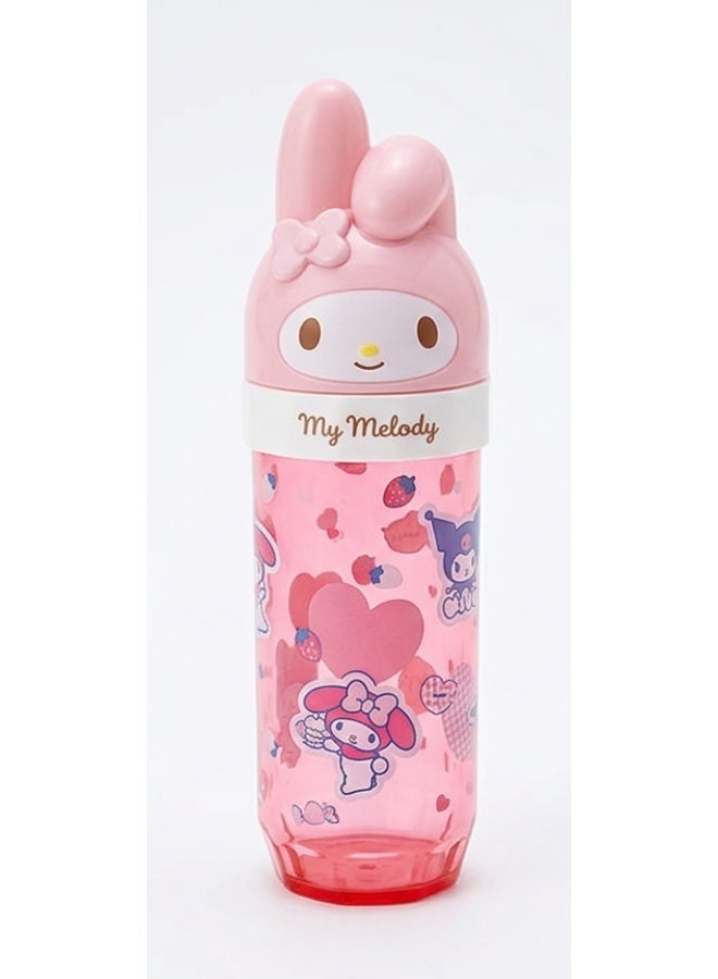 Daiso Sanrio My Melody & Kuromi Cotton Swab Case - Portable Q-Tip Holder in Pink & Red - Image 4