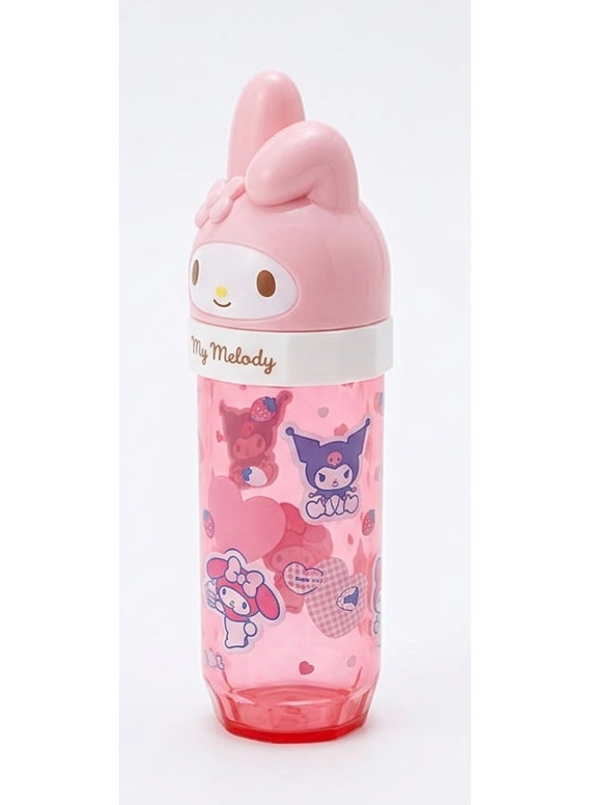 Daiso Sanrio My Melody & Kuromi Cotton Swab Case - Portable Q-Tip Holder in Pink & Red - Image 3