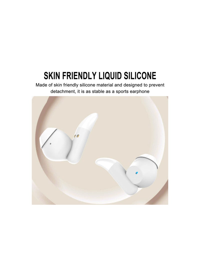 SYOSI Wireless Bluetooth Small Sleeping Sleep Earbuds, for Side Sleepers Soft Enc Noise Cancelling Earbuds, Bluetooth Noise Canceling Ear Buds Sleeping Sleep Earphones Tiny Headphones(1 Pack) - Image 2