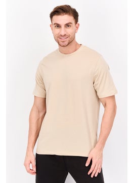 Legend Men Sportswear Fit Short Sleeve Training T-Shirts, Tan  - Image 1