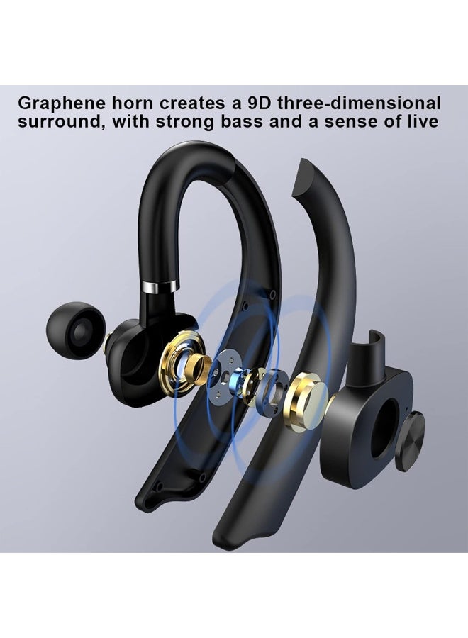 SOPY SP-304 Wireless Bluetooth Ear Hook Headset with Hi-Fi Sound Quality, Smart Noise Reduction, 200mAh Battery, 20Hrs Talk Time, 10Hrs Music, 180° Rotating Design, HD Calls, Strong Bass, Fast Charging - Image 4