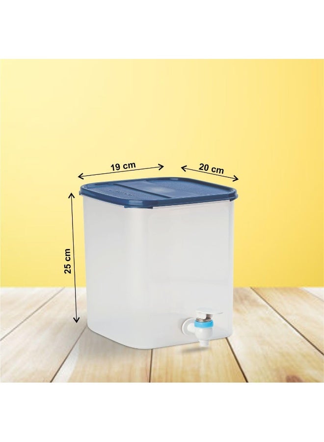 Signoraware Continental Water Dispenser Plastic 6.5 Litre, Set of 1, Blue - Image 3