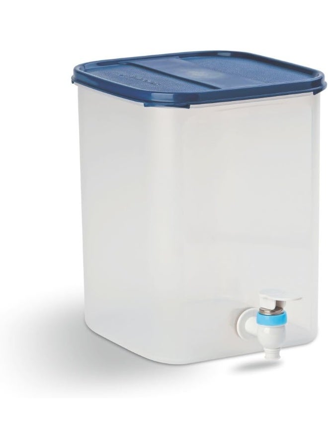 Signoraware Continental Water Dispenser Plastic 6.5 Litre, Set of 1, Blue - Image 1