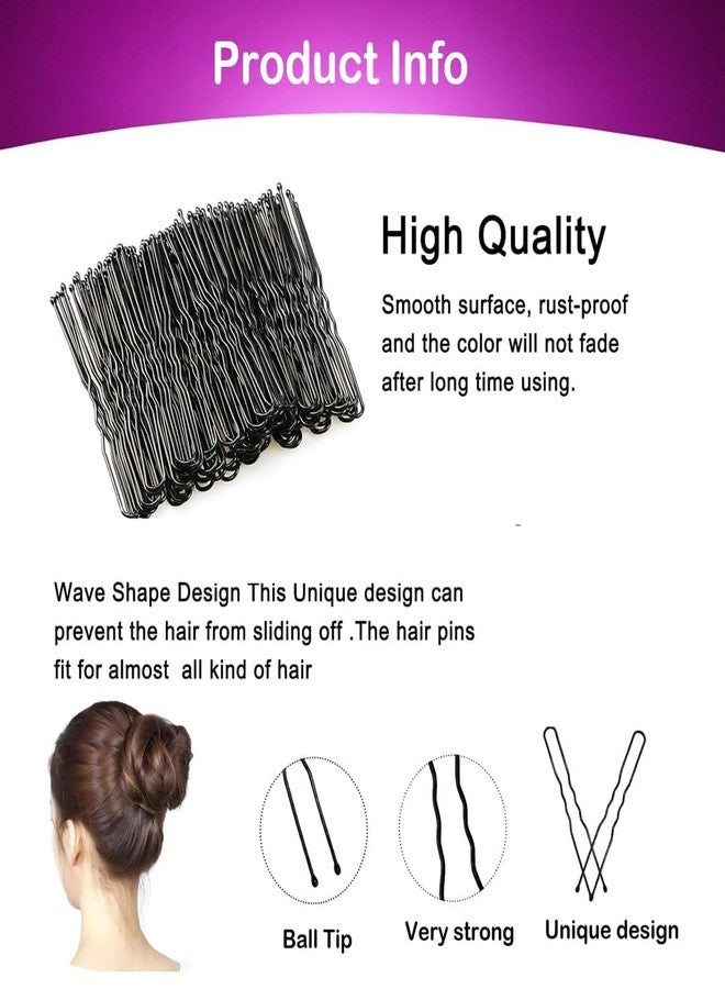 Tintoo 100PCS U Shaped Hair Pins Ladies, Hair Bun HairPin With Storage Box (Small) - Image 4