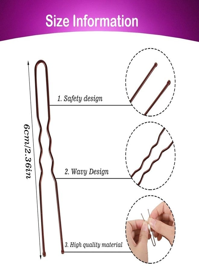 Tintoo 100PCS U Shaped Hair Pins Ladies, Hair Bun HairPin With Storage Box (Small) - Image 2