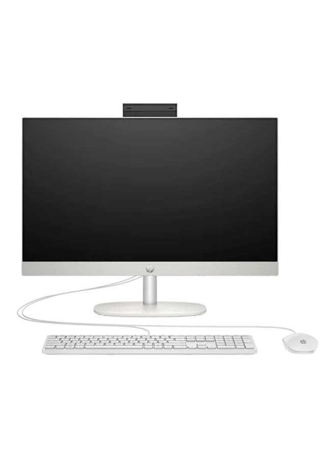 HP All-In-One 24-Cr0001l PC, Intel Core I7 1355U 13th Gen, 16 GB DDR4, Intel Iris X Graphics, 512 GB PCIe NVMe, 99% SRGB,1 HDMI-Out 1.4, Dual 2 W Speakers, Shell  | 9A1A0PA English Shell English Shell White - Image 1