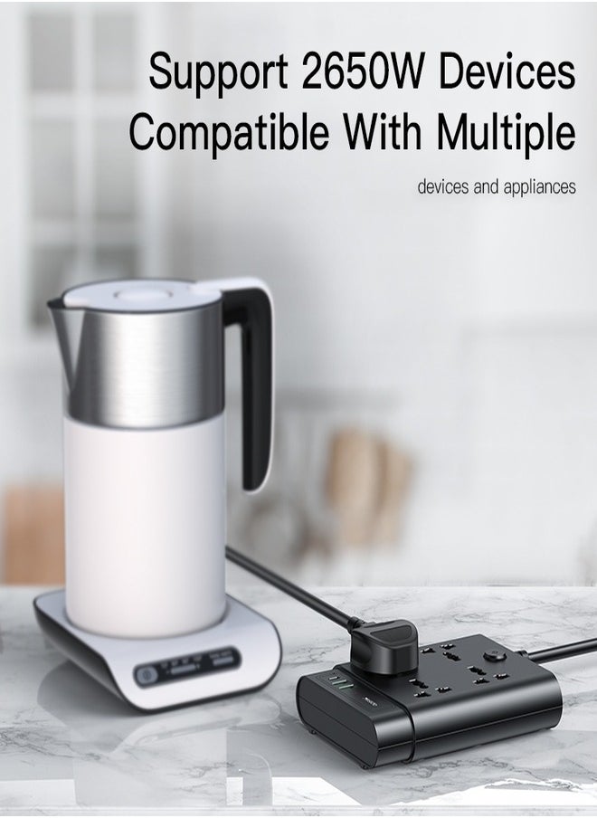 Yesido - MC11 2 Meter Long Multi Port Home Using Pull Up Max 2650W Power Track Power Socket - Image 1