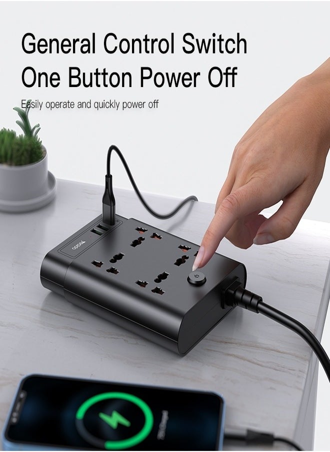 Yesido - MC11 2 Meter Long Multi Port Home Using Pull Up Max 2650W Power Track Power Socket - Image 1